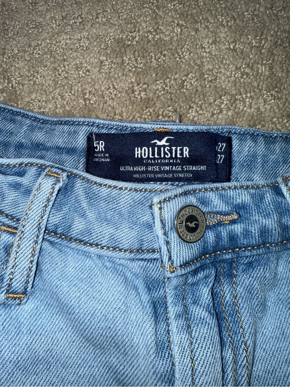 Hollister Ultra High Rise Vintage Straight Jeans 5R - Picture 3 of 6